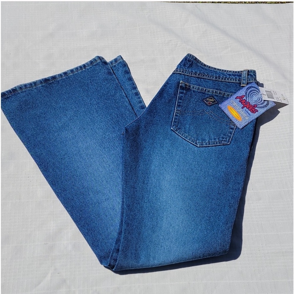 1990s Vintage Angels Jeans Flare Low Rise NWTs
